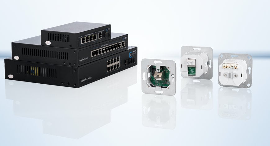 METZ CONNECT bringt mit der W-DAT Line designfähige In-Wall Access Points auf den Markt